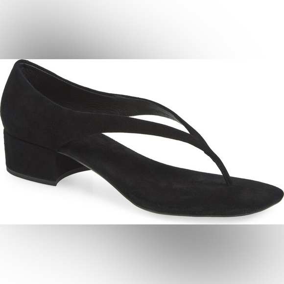 Jeffrey Campbell Shoes - NEW JEFFREY CAMPBELL EMELIE BLACK SUEDE KITTEN HEEL SANDALS 8.5